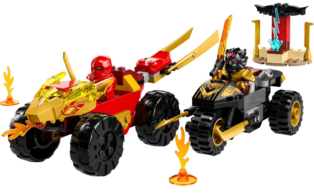 Конструктор Lego Ninjago: Kai and Ras's Car and Bike Battle (71789)