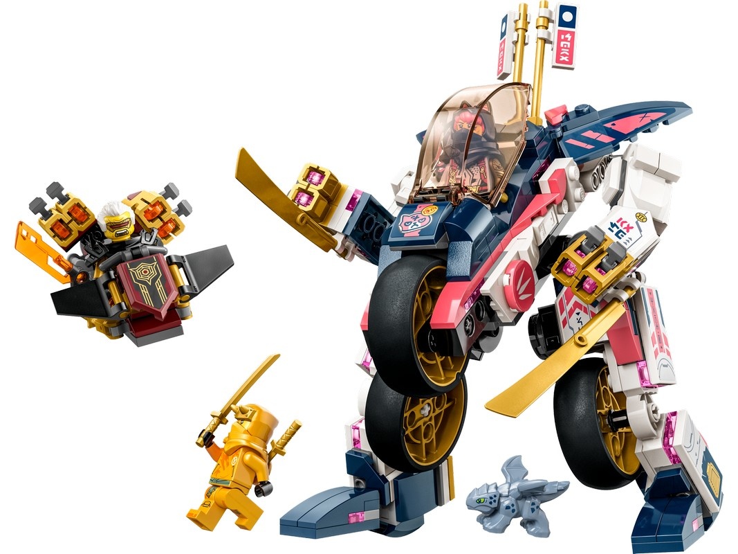 Set de construcție Lego Ninjago: Sora's Transforming Mech Bike Racer (71792)