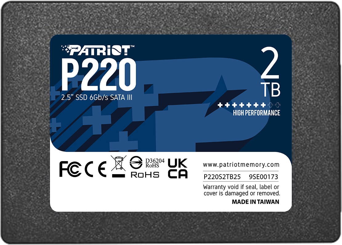 SSD накопитель Patriot P220 2Tb (P220S2TB25) 