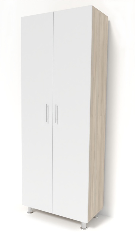 Шкаф Smartex N4 80x40x208cm Дуб Светлый/Белый