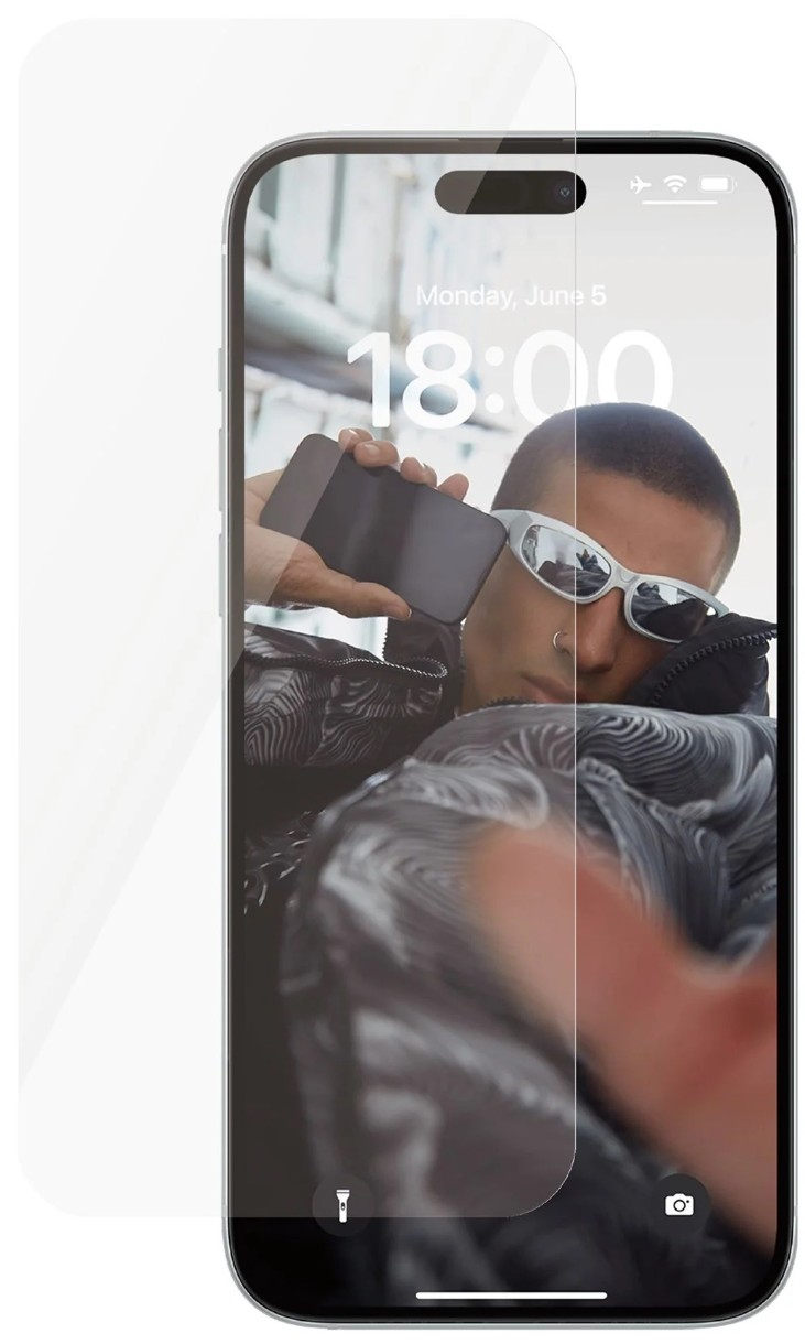 Sticlă de protecție pentru smartphone Panzerglass SAFE. Apple iPhone 15 Ultra-Wide Fit Tempered Glass Transparent