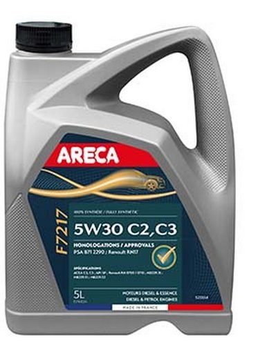 Моторное масло Areca F7217 5W30 C2/C3 5L