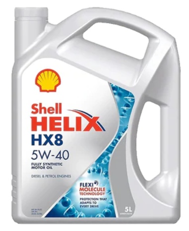 Моторное масло Shell Helix HX8 Synthetic 5W-40 5L
