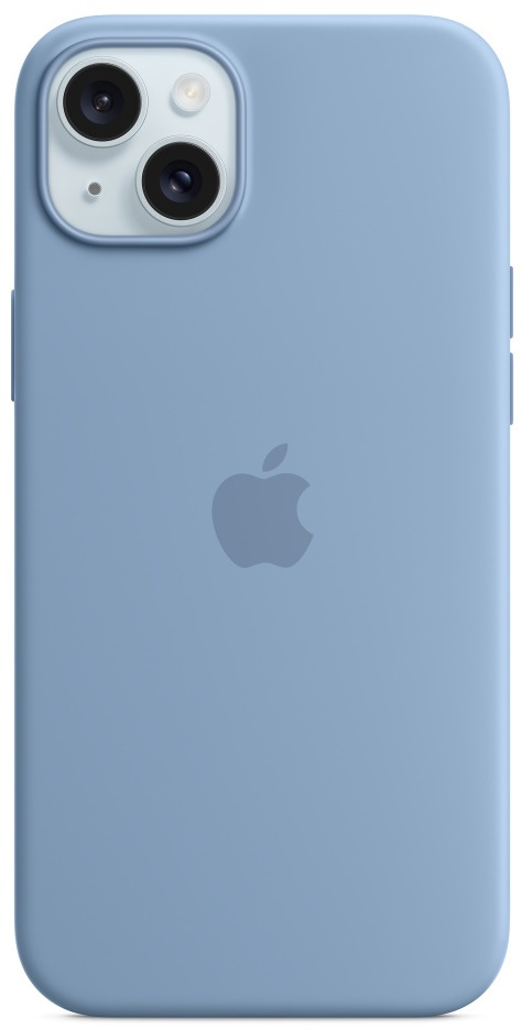Husa de protecție Apple iPhone 15 Plus Silicone Case with MagSafe Winter Blue
