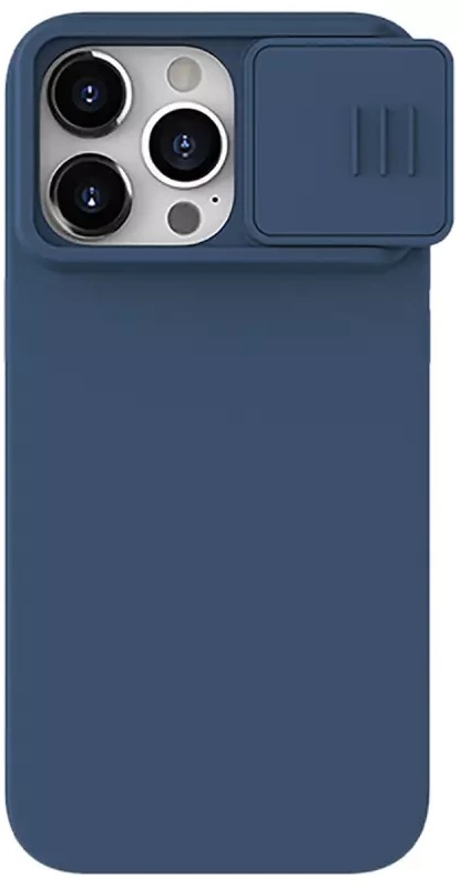 Husa de protecție Nillkin Apple iPhone 15 Pro Max CamShield Silky Silicone Case Midnight Blue