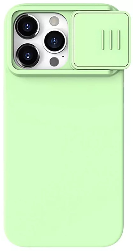 Husa de protecție Nillkin Apple iPhone 15 Pro Max CamShield Silky Silicone Case Mint Green