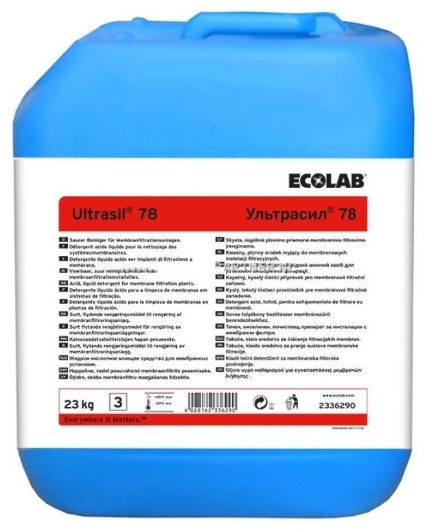 Профессиональное чистящее средство Ecolab Ultrasil 78 23kg (2336290)
