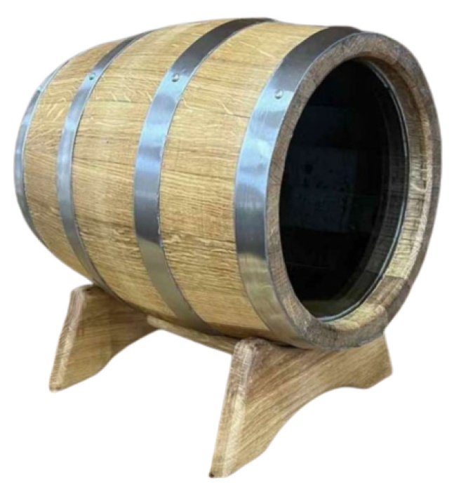 Бочка для вина Карпаты Карпатский дуб (стеклянное дно) 10л