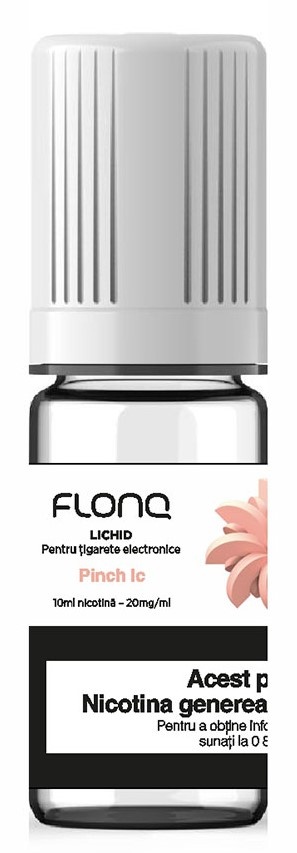 Lichid pentru tigări electronice Flonq E-Liquid Peach Ice 10ml (E-LIQ_FLNe02)