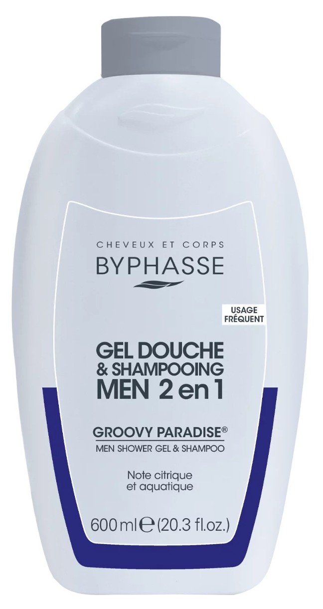 Gel de duș Byphasse Groovy Paradise Gel & Shampoo 600ml