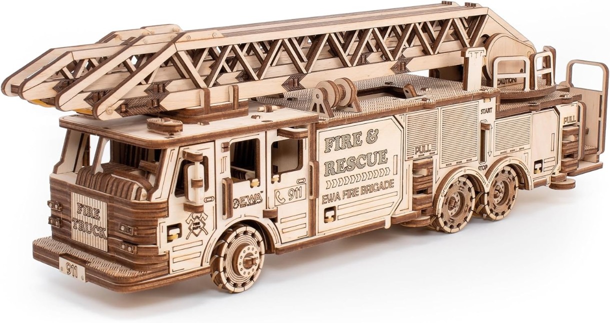 Puzzle 3D-constructor Ewa Toys Fire Truck