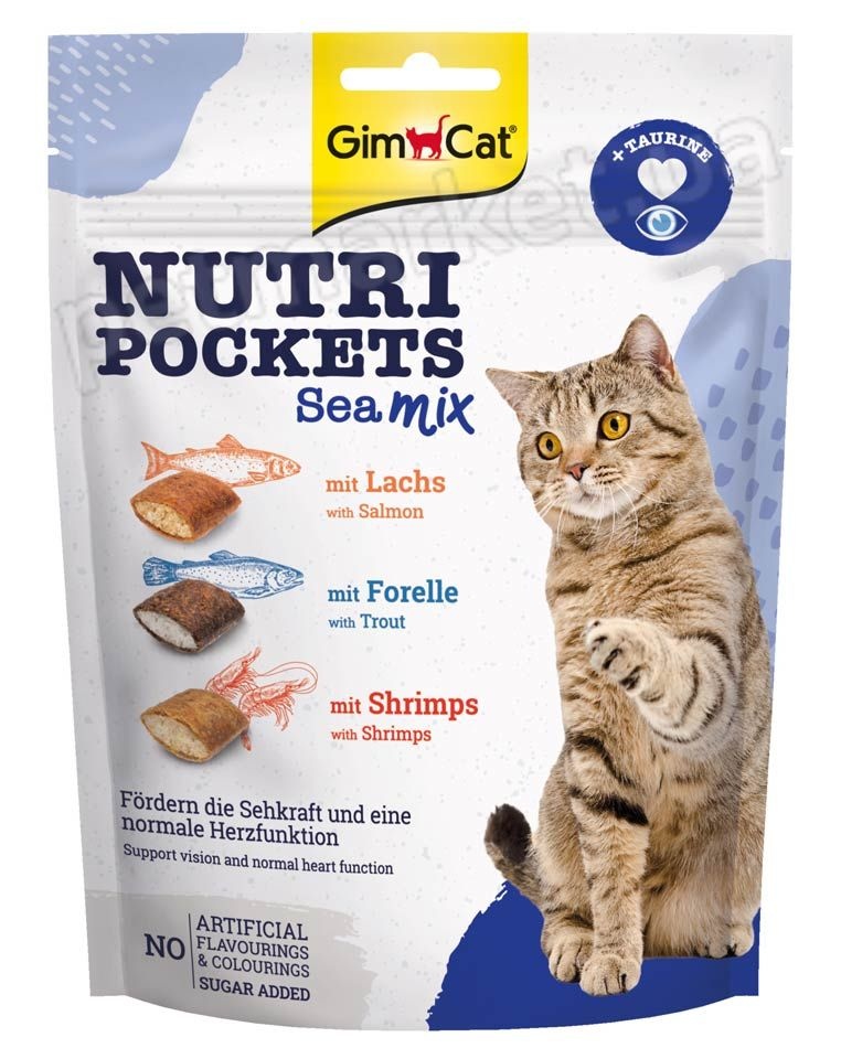 Лакомства для кошек GimCat Nutri Pockets Sea Mix 150g