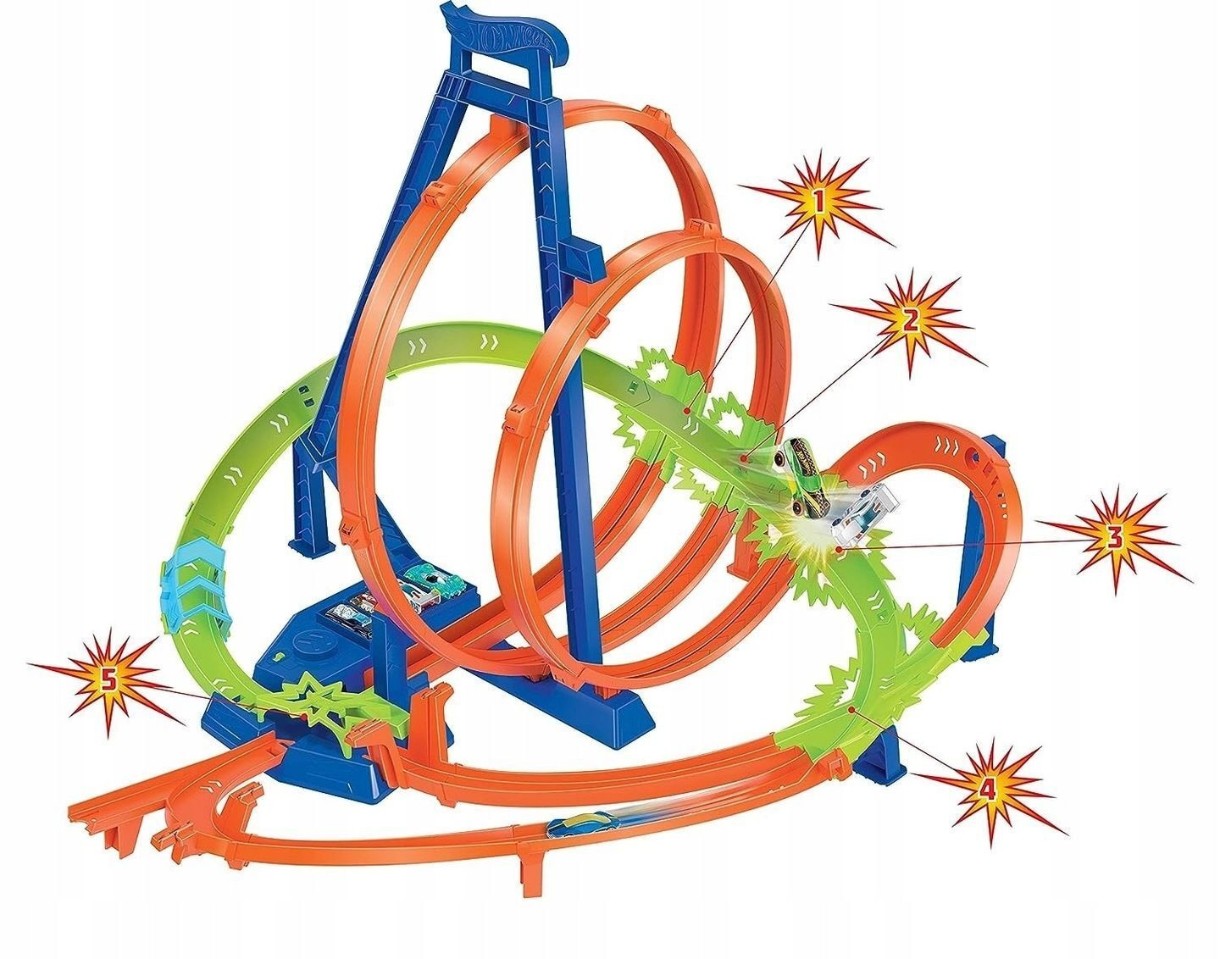 Set jucării transport Hot Wheels  Action Epic Crash Dash (HNL97)