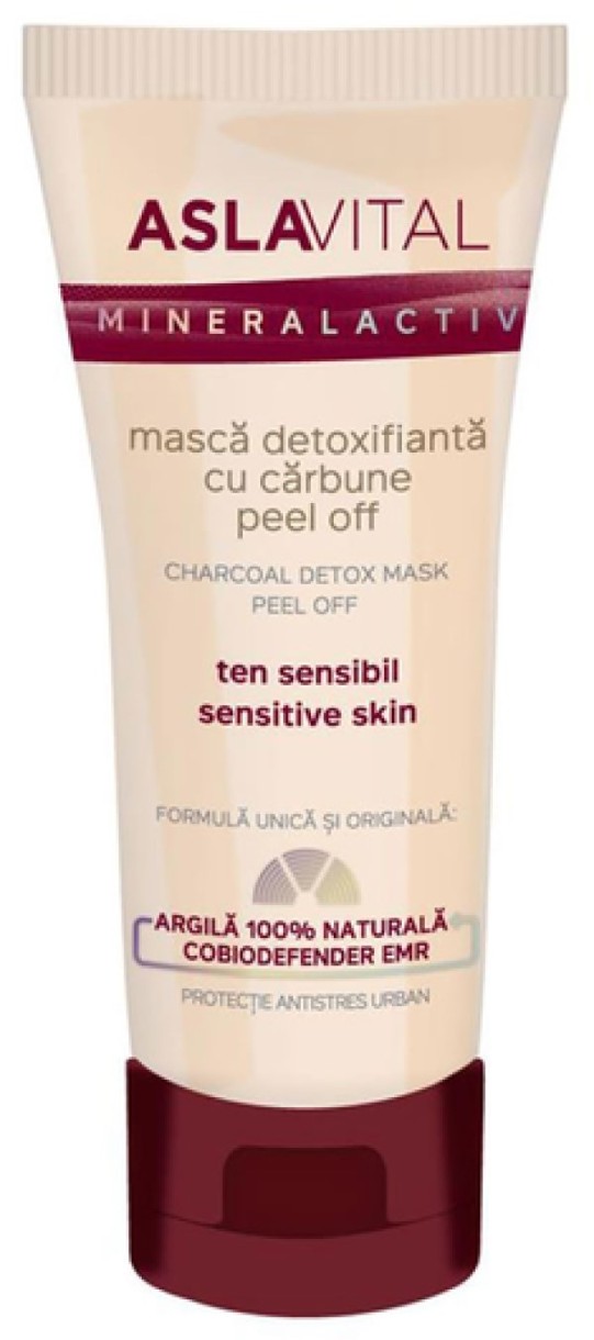Маска для лица Aslavital Charcoal Detox Mask Peel-Off 100ml