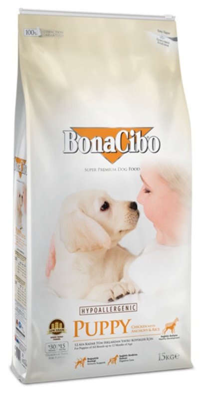 Сухой корм для собак BonaCibo Puppy Chicken 15kg
