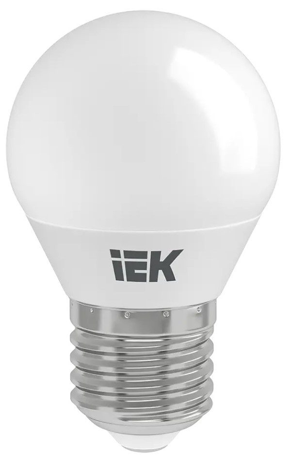 Лампа IEK Eco G45 7Вт 230В 6500К E27 10pcs