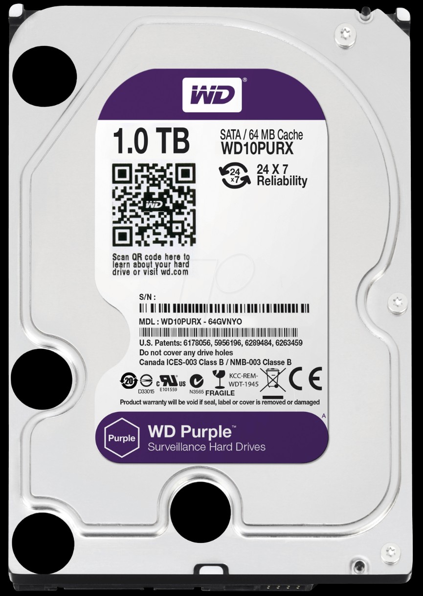 HDD Western Digital Purple 1Tb (WD10PURX)