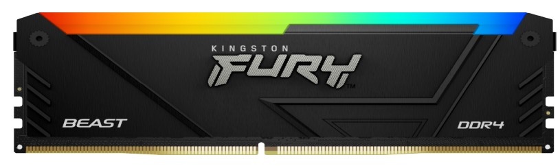 Оперативная память Kingston Fury Beast RGB 16Gb DDR4-3200MHz (KF432C16BB12A/16)