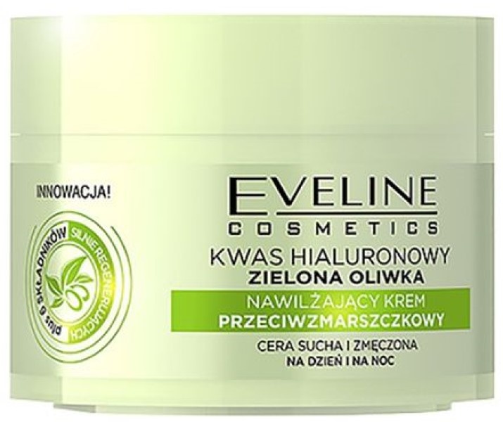 Cremă pentru față Eveline Hyaluronic Acid Green Oilve Day & Night Cream 50ml