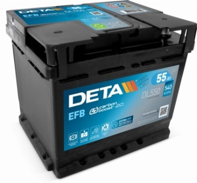 Автомобильный аккумулятор Deta DL550 Micro-Hybrid EFB