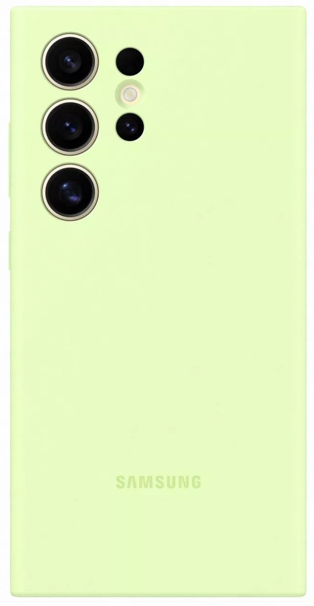 Чехол Samsung Silicone Cover Galaxy S24 Ultra Light Green