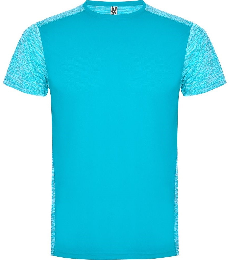 Tricou pentru copii Roly Zolder 6653 Turquoise/Heather Turquoise 8 years