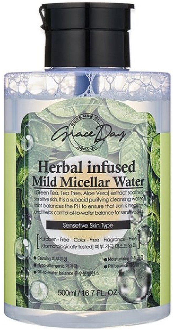 Мицеллярная вода Grace Day Herbal Infused Mild Micellar Water 500ml
