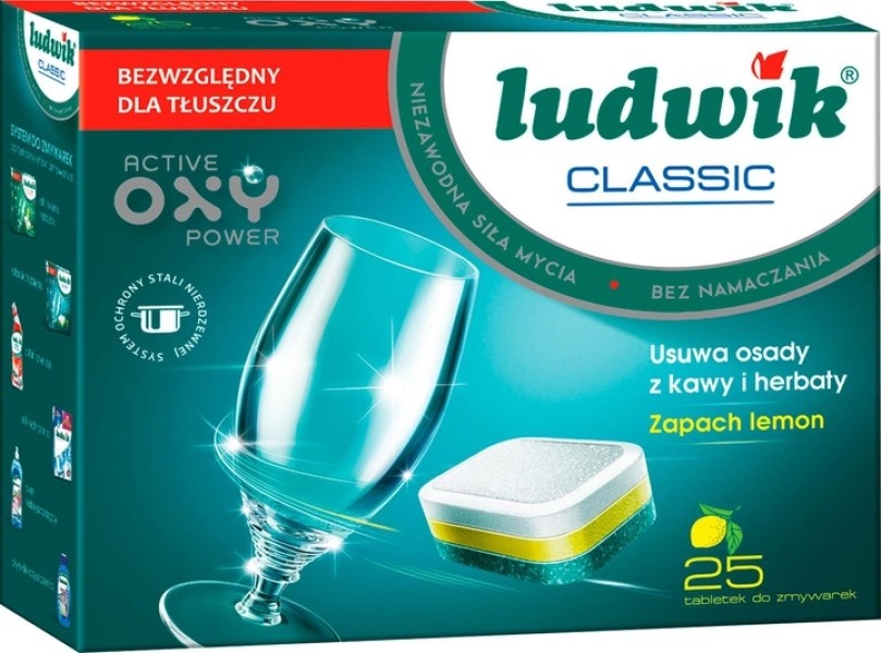 Detergent pentru mașine de spălat vase Ludwik Classic 25tab