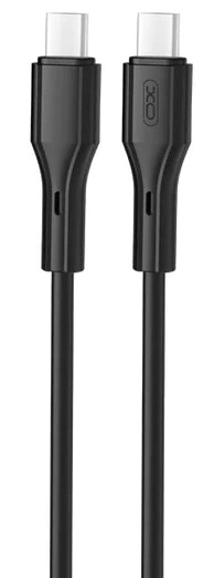 Cablu USB XO NBQ231B Rock Type-C to Type-C 60W Black