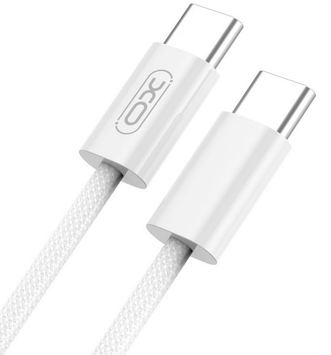 Cablu USB XO NB-Q259 Type-C to Type-C 60W White