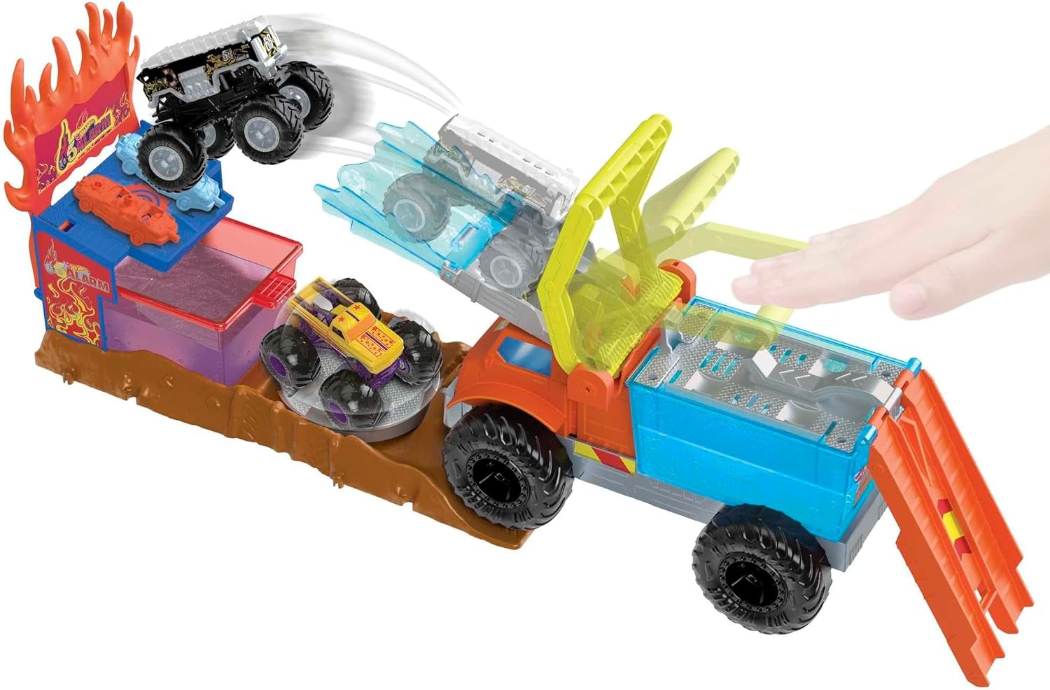 Детский набор дорога Hot Wheels  Monster Trucks Color Shifters (HPN73)