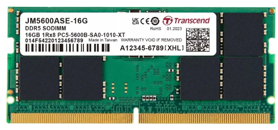 Memorie Transcend JetRam 16Gb DDR5-5600MHz SODIMM (JM5600ASE-16G)