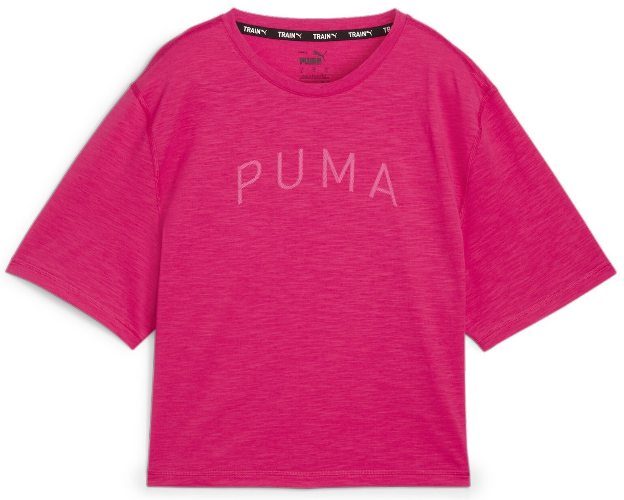 Tricou de dame Puma Women’S Graphic Boxy Crop Move Tee Garnet Rose M