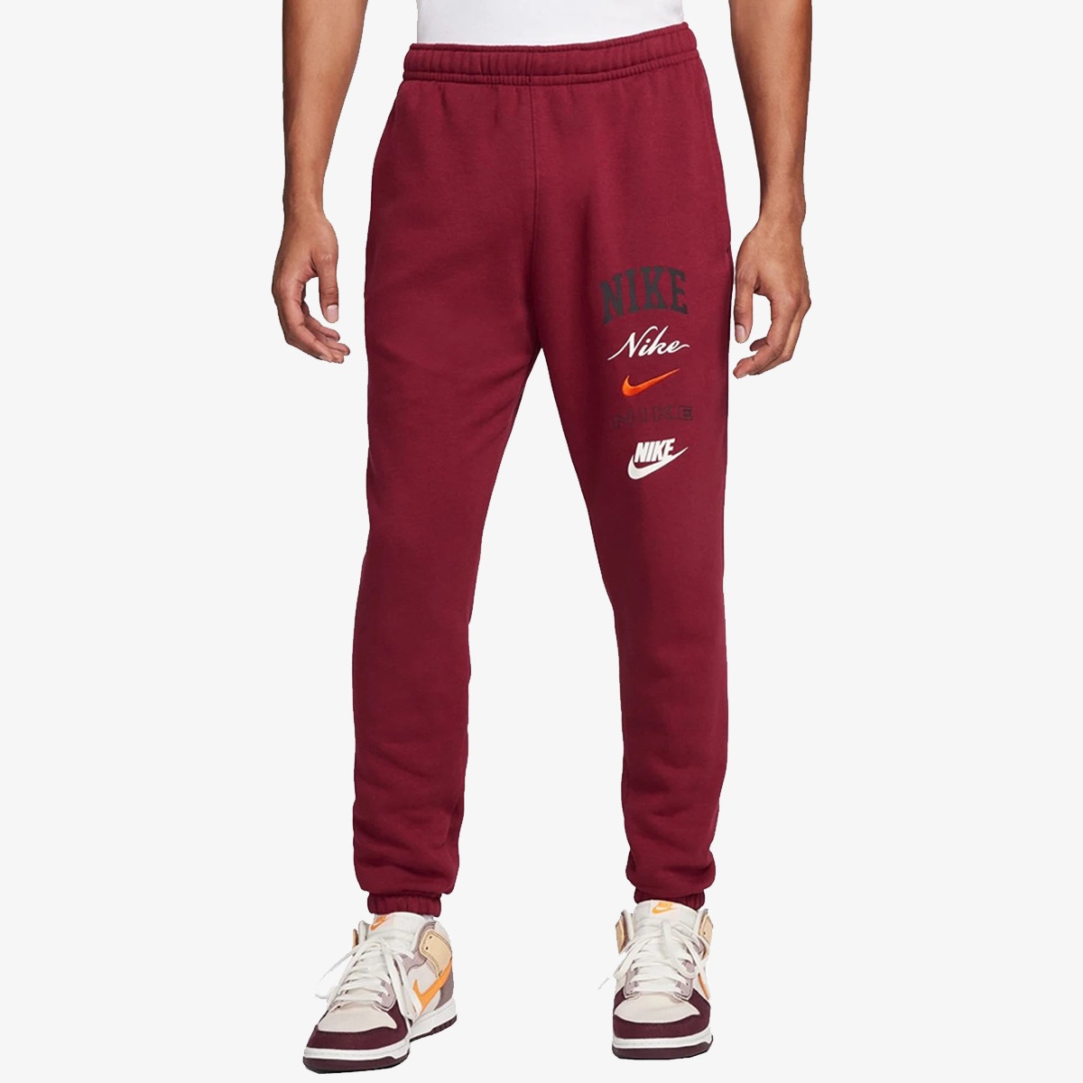 Pantaloni spotivi pentru bărbați Nike M Nk Club Bb Cf Pant Stack Gx Red M