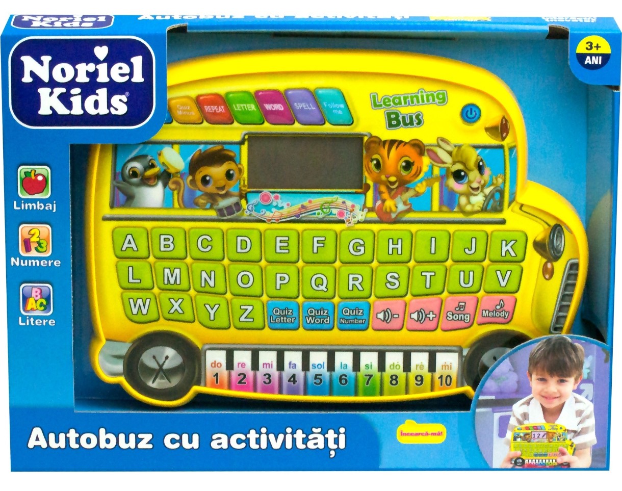 Jucarii interactive Noriel Kids - Autobuz cu activitati (NOR6968)