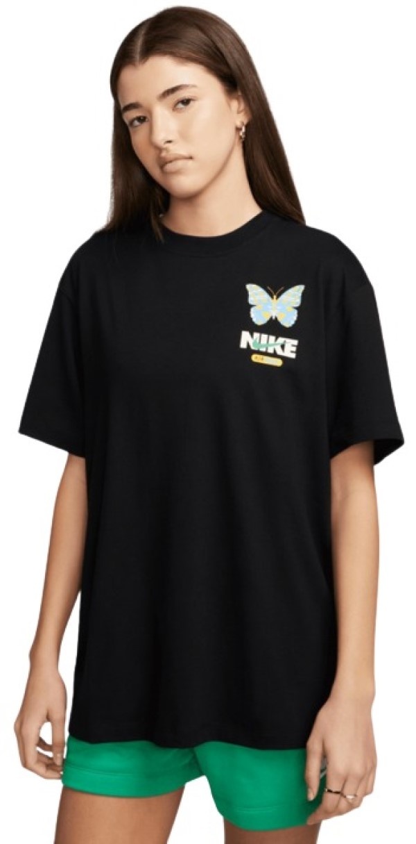Tricou pentru copii Nike G Nsw Tee Max Butterfly Black L