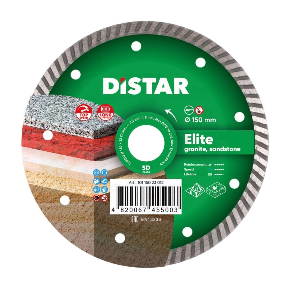 Диск для резки Distar Turbo Elite d150
