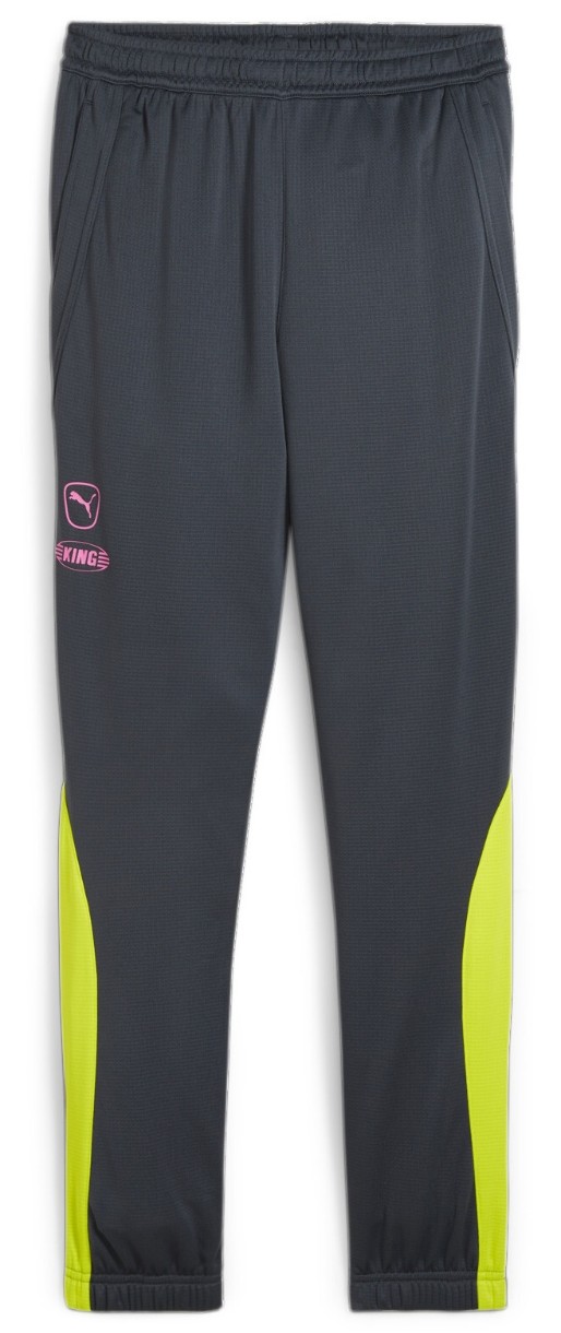 Мужские спортивные штаны Puma King Pro Training Pants Strong Gray/Electric Lime, s.S