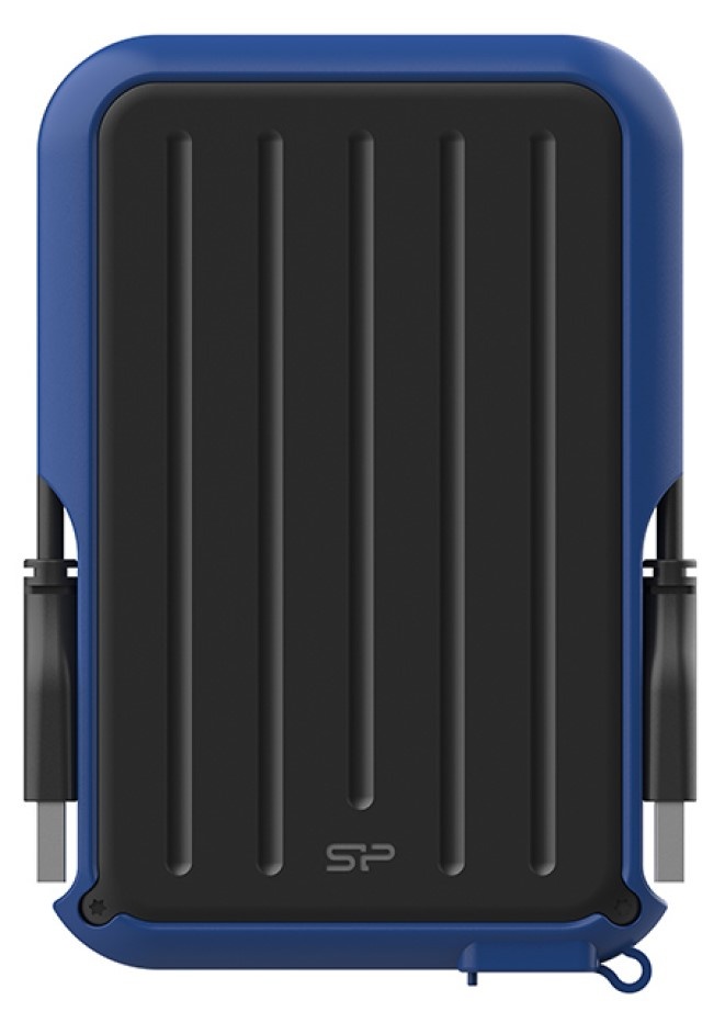 Внешний жесткий диск Silicon Power Armor A66 4Tb Black/Blue (SP040TBPHD66LS3B)