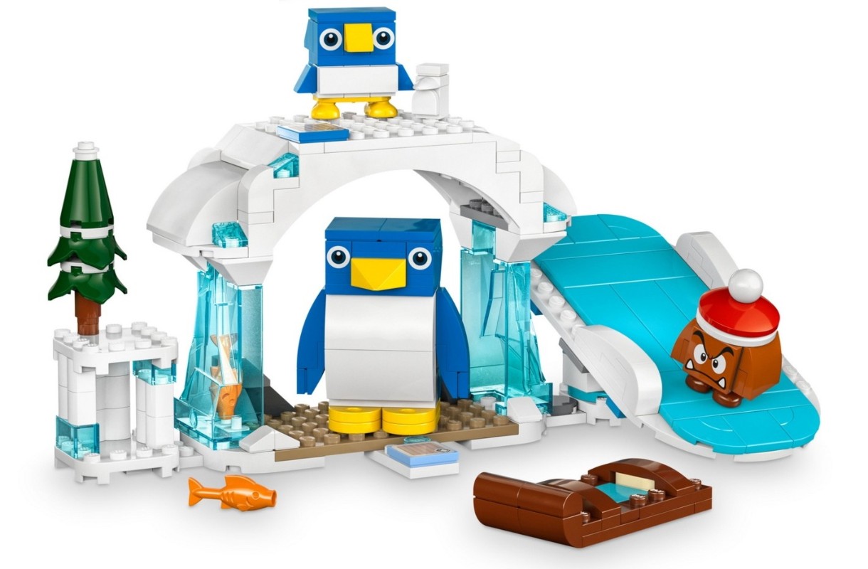 Set de construcție Lego Super Mario: Penguin Family Snow Adventure (71430)