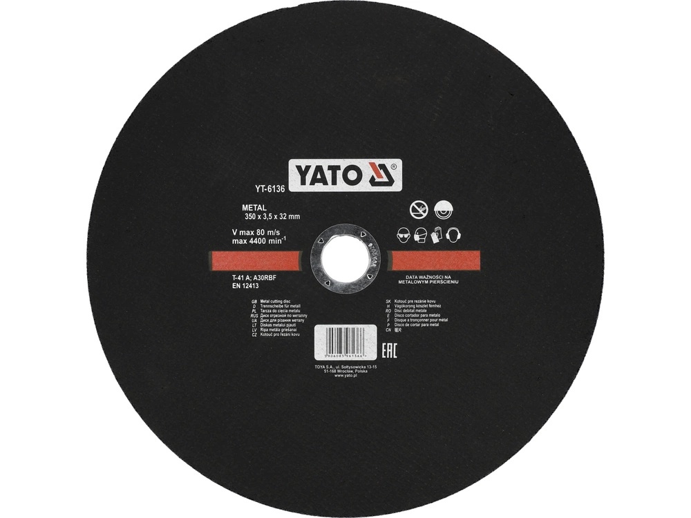 Диск для резки Yato YT-6136