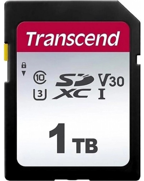 Карта памяти Transcend 300S SDXC Class 10 UHS-I U3 1Tb (TS1TSDC300S)