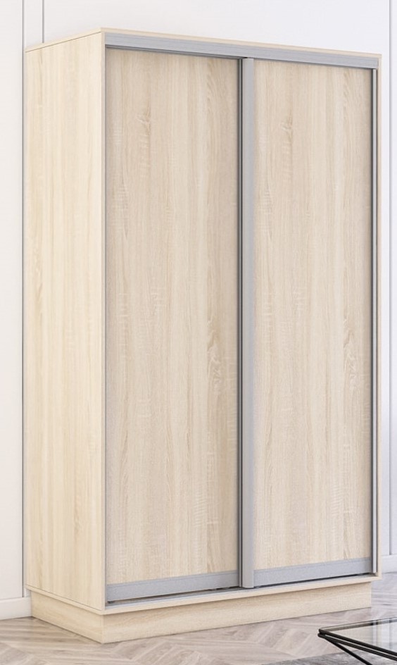 Dulap cu uşi glisante Mobildor-Lux Fox 110x210 (3025 Sonoma) Uși PAL ambele