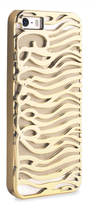 Чехол JustCavalli Perforated zebra for iPhone 5/5S (JCIPC5PZEBRAGOLD)