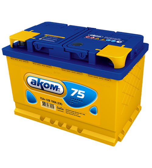 Автомобильный аккумулятор Akom 6CT-75VL
