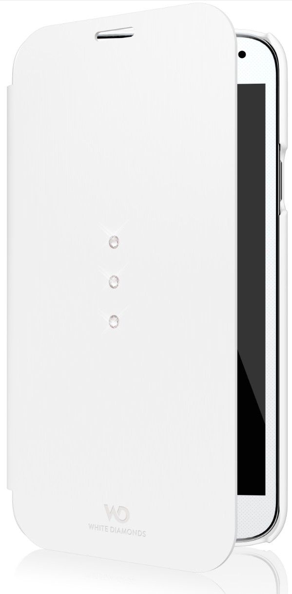 Husa de protecție White Diamonds Crystal Booklet for Galaxy S5 Mini White (2421TRI47)
