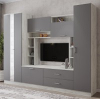 Living ML-Mobila МЛ-3 2650 Craft Alb/Antracit
