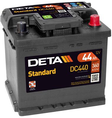 Автомобильный аккумулятор Deta DC440 Standard
