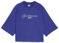 Женская футболка Puma Classics + Oversized Tee Lapis Lazuli, s.S
