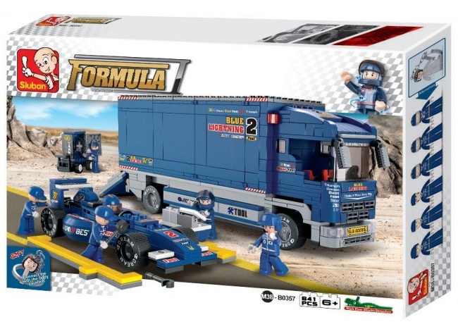 Set de construcție Sluban F1 Racing Truck (B0357)